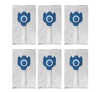Paquete de 6 bolsas de vacío tipo GN para aspiradora Miele para Hoover C1 C2 S227 S240 S400 S5 S8 iltración Fibra Paño Eficiente Captura de polvo Resistente al desgarro 29 x 18 cm (Azul 6