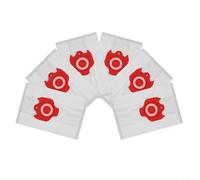 Paquete de 6 bolsas de vacío tipo GN para Miele y para limpiadores de contenedores HOOVER C1, C2, C3, S227 S240 S400 S5 S8 Series, bolsas de polvo de tela de fibra de eficiencia 3D (rojo, 6 piezas)