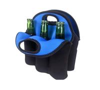 Paquete de 6 bolsas para botellas de cerveza aisladas de neopreno extragrueso, soporte para botellas de cerveza con asa aislada, a, Mass Beauty