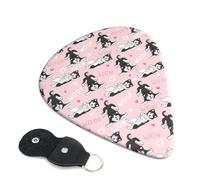 Paquete de 6 bonitas y divertidas púas de guitarra Husky Woof, accesorios de ukelele para bajo, guitarra acústica eléctrica, púas de guitarra pesada con bolsa organizadora