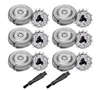 Paquete de 6 cabezales de repuesto SH50 compatibles con Philips Norelco Series 5000, SH50 cuchillas de repuesto para afeitado eléctrico Philips S5510, S5340, S5140