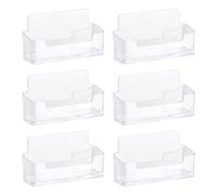 Paquete De 6 Cajas Transparentes Para Tarjetas De Visita De Escritorio, Cajas Expositoras Para Tarjetas De Visita, Cajas Para Tarjetas De Visita, Adecuadas Para Exposiciones Y Oficinas
