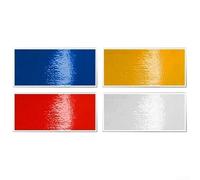 Paquete de 6 calcomanías reflectantes para llantas de automóvil, para llantas de 18, 20 y 21 pulgadas, diseñadas para aplicaciones con separación de radios de 3 pulgadas (amarillo)
