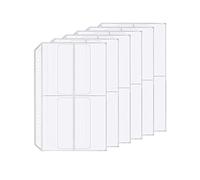 Paquete de 6 Carpetas A5 de 6 Agujeros con 4 Bolsillos de Plástico con 6 Agujeros para Recibos (4 Bolsillo, A5)