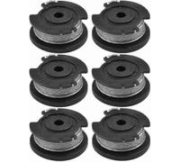 Paquete de 6 carretes e hilo para recortadora de césped inalámbrica de 18 V, compatible con los modelos
