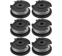 Paquete de 6 carretes e hilo para recortadora de césped inalámbrica de 18 V, compatible con modelos