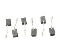 Paquete de 6 cepillos de carbono E64 de 6 x 10 x 17 mm para amoladoras angulares Bosch GWS12-125S, GWS12-150SE de 1200 W con cable de resorte, piezas de repuesto de herramientas eléctricas de parada