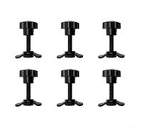 Paquete de 6 cierres roscados para riel de barco, mango de estrella M8 20 30 40 45 mm compatibles con rieles extruidos en barcos, camiones y aviones (M8 x 60 mm)