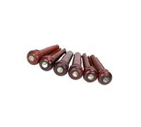 Paquete de 6 clavijas de puente de guitarra, clavijas con textura de madera para claridad de sonido óptima, adecuadas para varios entornos musicales, clavijas de puente acústico