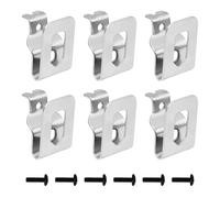 Paquete de 6 clips de cinturón para Dewal-t, Dewal-t de repuesto para cinturón, kit de herramientas de taladro de acero inoxidable, adecuado para agujeros de tornillo consistentemente, herramientas de
