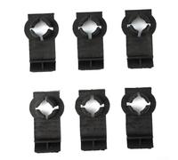 Paquete de 6 clips de regulador de ventana para BMW X5 E53 2000-2006, retenedor de canal de vidrio para puerta delantera izquierda derecha, repuesto de plástico negro para OEM 51338254781
