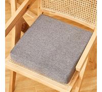 Paquete de 6 cojines para sillas de comedor de 40 x 40 cm, cómodos cojines de asiento de 8 cm de grosor, antideslizantes, con fundas extraíbles, ideales para jardín y uso doméstico