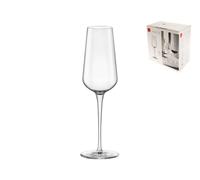 Paquete De 6 Copas De Cristal Altas Flute Cl 28 Transparentes Bormioli Rocco