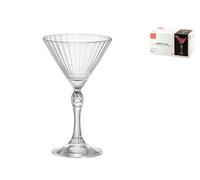 Paquete De 6 Copas De Vidrio Transparente Modelo América ’20 Martini Small