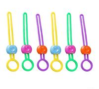 Paquete de 6 correas ajustables de sellado de bolsas de alimentos de silicona para patatas fritas de pan, harina de cereales, embalaje de frutas y accesorios de organización de cables