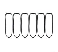 Paquete de 6 correas de almacenamiento portátiles de nailon para cables y mangueras, 11,5 x 40/80 cm, para garaje, caravana, camping y para organización de patio (0,8 x 80)