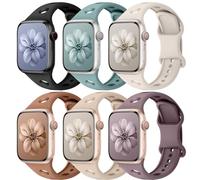 Paquete de 6 correas deportivas para Apple Watch de 40 mm, 44 mm, 42 mm, 41 mm, 38 mm, 45 mm, 46 mm, correas de silicona impermeable para Apple Watch Series 11 10 9 8 7 6 5 4 3 SE 3/2nd Ultra/3/2 de