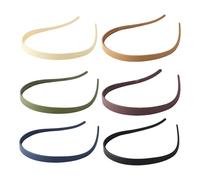 Paquete de 6 Diademas Fines para Mujer - Accesorios Simples y Antideslizantes para el Cabello, Ideal para Lavado de Cara