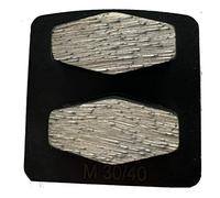 Paquete de 6 discos de molienda de diamante premium compatibles con amoladoras de piso Husqvarna PG, piso de concreto de molienda, unión estándar, grano 30/40