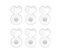 Paquete de 6 elevadores de aretes para aretes pesados, prácticos y grandes, tapones acrílicos grandes