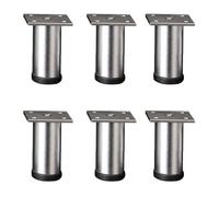 Paquete de 6 elevadores modernos de aluminio para cama, patas ajustables resistentes para organización debajo de la cama, marco de cama de aluminio