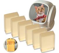 Paquete de 6 eliminadores de olores para mascotas MeoWant caja de arena automática para gatos, gel desodorante de control de olores de mascotas para caja de arena para gatos MeoWant autolimpiante