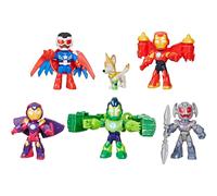 Paquete de 6 figuritas de Iron Man Avengers en armadura, Marvel Iron Man y sus increíbles amigos, a partir de 3 años.