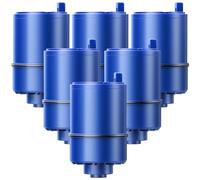 Paquete de 6 filtros de agua de repuesto compatibles con todos los sistemas PUR®, PUR®PLUS de iones de filtro de llave, filtro de agua para llave Pur® RF-9999®, filtración de alta eficiencia y valor