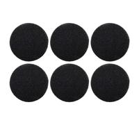 Paquete de 6 filtros de carbón activado de algodón para campanas extractoras móviles, filtros redondos de repuesto de 6.7 x 6.7 pulgadas, absorbentes y lavables (negro)