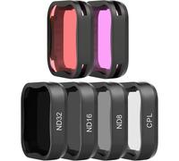 Paquete de 6 filtros de lente para GoPro Hero7 6 5Black (ND8, ND16, ND32, CPL, rojo claro, filtro magenta), neutro