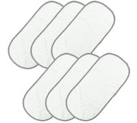Paquete de 6 Forros Impermeables para Cambiador, Almohadillas para Cambiar Pañales de Bebé, Funda Suave para Cambiador, Impermeable, Reutilizable, 60 x 30 cm