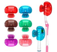 Paquete de 6 fundas para cabezales de cepillo de dientes, ajuste universal para cepillos de dientes manuales y eléctricos, protección higiénica para viajes, hogar o uso sobre la marcha