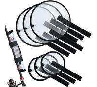 Paquete de 6 fundas para señuelos de pesca, 5.5 y 9 pulgadas, transparentes para cañas de pescar, envolturas de señuelo, bolsa de almacenamiento de cebo resistente a las puñaladas, cubierta de gancho