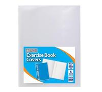 Paquete de 6 fundas transparentes para libros de ejercicios de 9 x 7 pulgadas, fundas protectoras de plástico fuerte, cubierta protectora transparente, cuaderno escolar (A5)