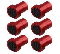 Paquete de 6 ganchos de banco de aluminio diseñados para necesidades fiables de sujeción de mesa de carpintería (19 mm, negro)