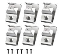 Paquete de 6 ganchos de clip para cinturón, clips de herramientas de taladro de 20 V, clip de cinturón de conductor compatible con N268241 compatible con DCD980 DCD985 DCD980L2 DCD780B