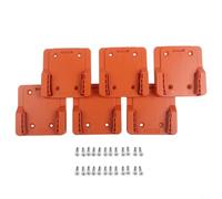 Paquete de 6 ganchos de taladro para Ridgid y para herramientas AEG de 18 V, base de soporte de plástico, estante de almacenamiento que ahorra espacio para el garaje y taller