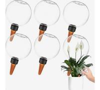 Paquete de 6 globos de riego automático para plantas, bombillas de autorriego para plantas de interior, balcón y jardín.