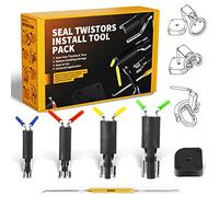 Paquete de 6 herramientas de instalación de sellos hidráulicos, kit de reparación de pistón de cilindro hidráulico, kit de herramientas de instalación de sello de varilla en U mejorado, juego de
