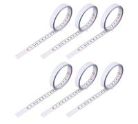 Paquete de 6 herramientas de medición portátil suave cinta métrica adhesiva flexible regla de medición de alta precisión inoxidable