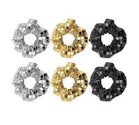 Paquete De 6 Lazos Para El Cabello Con Lentejuelas, Accesorios Para El Cabello Con Purpurina Para Mujeres, Lazos Para El Cabello Con Cola De Caballo, Decoración De Peinado Para Fiestas Navideñas