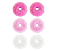 Paquete De 6 Lazos Para El Cabello De Felpa, Lindos Lazos Para El Cabello, Lazos Suaves Para El Cabello, Lazos Elásticos Para El Cabello, Accesorios Para El Cabello