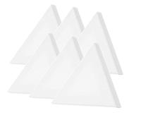 Paquete de 6 lienzos en blanco para artistas, 20 cm de lona estirada, tablero de panel de marcos de arte triángulo para pintura al óleo acrílica