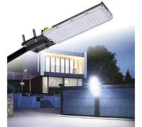 Paquete de 6 luces LED de estacionamiento, 100 W, 10000 lúmenes, luces de poste LED para exteriores, iluminación de calle de área comercial, luces de seguridad impermeables IP65 para jardín, patio, ba