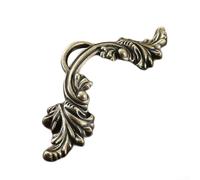 Paquete de 6 manijas de bronce vintage para armario, tiradores de cajón tallados de aleación de zinc con espacio de agujeros de 64 mm para cómodas, gabinetes y almacenamiento de zapatos, incluye