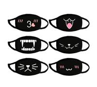 Paquete De 6 Máscaras Lindas, Máscaras Antipolvo, Máscaras De Patrones Creativos, Máscaras Protectoras, Máscaras De Dibujos Animados, Máscaras Reutilizables