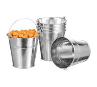 Paquete de 6 mini cubos metálicos Ounona para servir alimentos, 10,5 x 7,2 x 10,5 cm