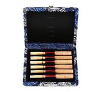 Paquete de 6 Oboe Reeds, Paquete de 6 Reeds de Oboe, Fundas de Almacenamiento, Funda de Tela de Seda para Cañas de Oboe, Para Músicos Profesionales y Amateur, Música, Clases, Rehearsal, Conciertos