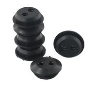 Paquete de 6 ojales de goma para desbrozadora de setos y depósitos de combustible, arandelas de sellado de 2 agujeros, diámetro exterior de 24 mm, base de 20 mm, agujero de 5 mm, compatible con 18 mm