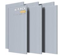 Paquete de 6 paneles acústicos bicapa, 47.2 x 23.6 x 0.7 pulgadas, paneles a prueba de sonido para paredes, barrera acústica de fibra de poliéster, paneles de pared grandes para absorción de eco